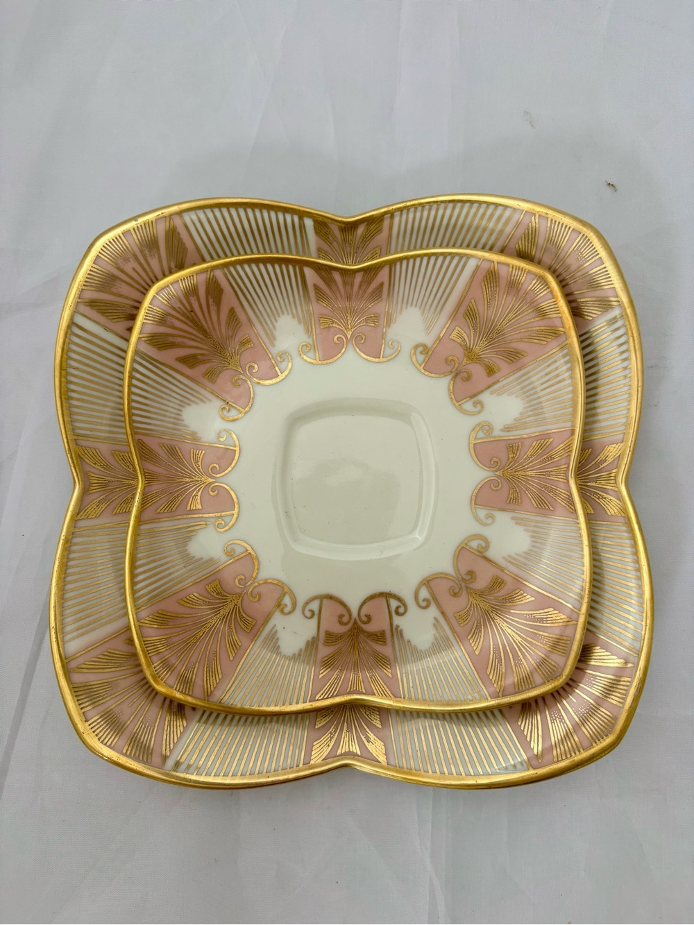 Vintage Alka Kunst Bavaria Porcelain Plate Set